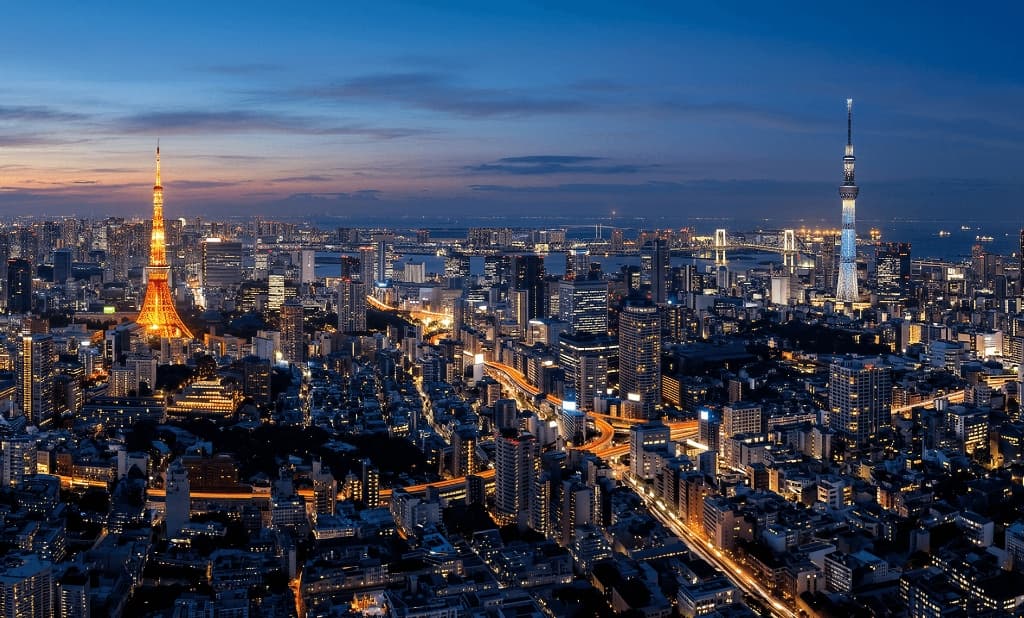 Tokyo Night Skyline